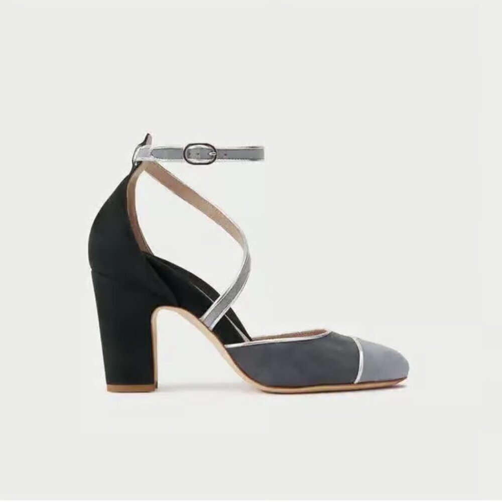 Mavette Colorblock Nola Dorsay Pump Heels Size 39.5EU - Picture 2 of 12